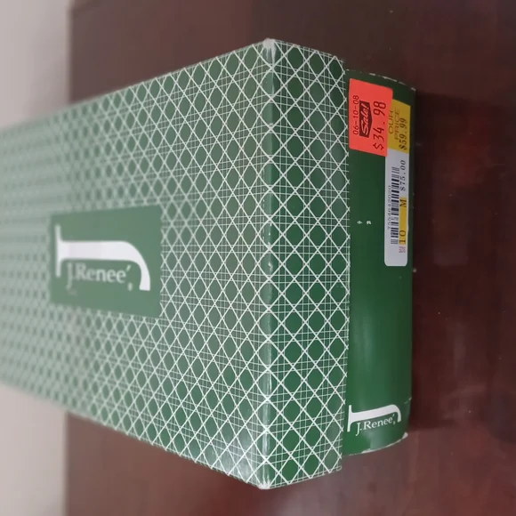 J.Renee White Heeled Mules with Pointed Toe - Picture 3 of 3